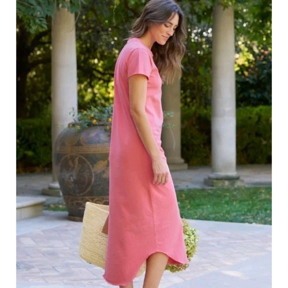 Frank & Eileen Harper Passion Fruit Boho Cottagecore Quiet Luxury Dress M - Picture 2 of 9